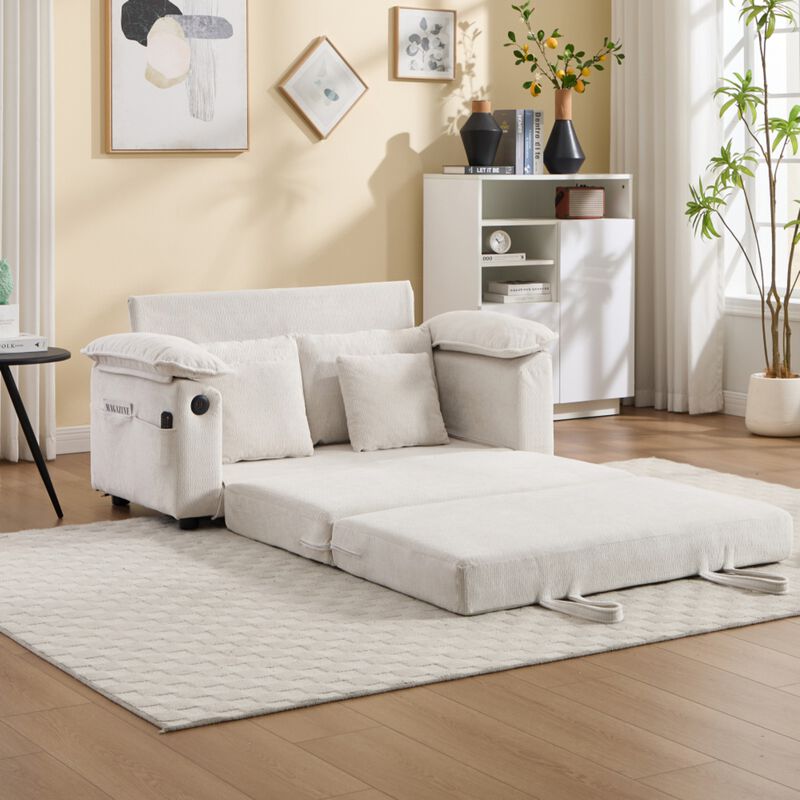 Jidpop 3-in-1 Upholstered Futon Sofa image number 6