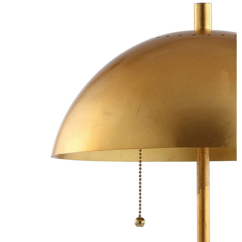 Ella Dome Metal with Marble Base LED Table Lamp