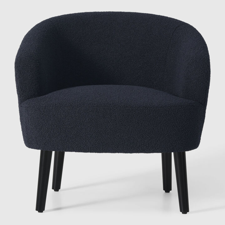 WestinTrends 29" Wide Mid Century Modern Club Barrel Accent Armchair