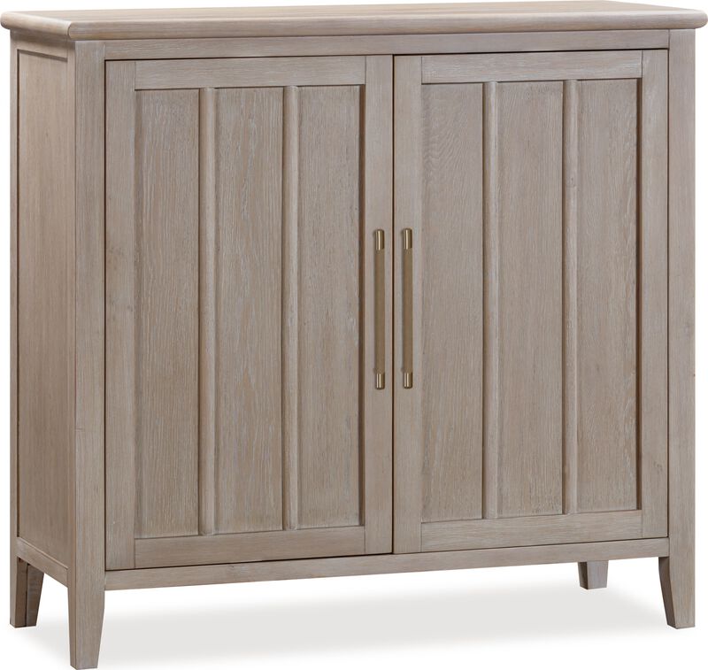 Camden Two Door Two Drawer Bar Cabinet with Stemware Rack and Wine Rack in Chai image number 5