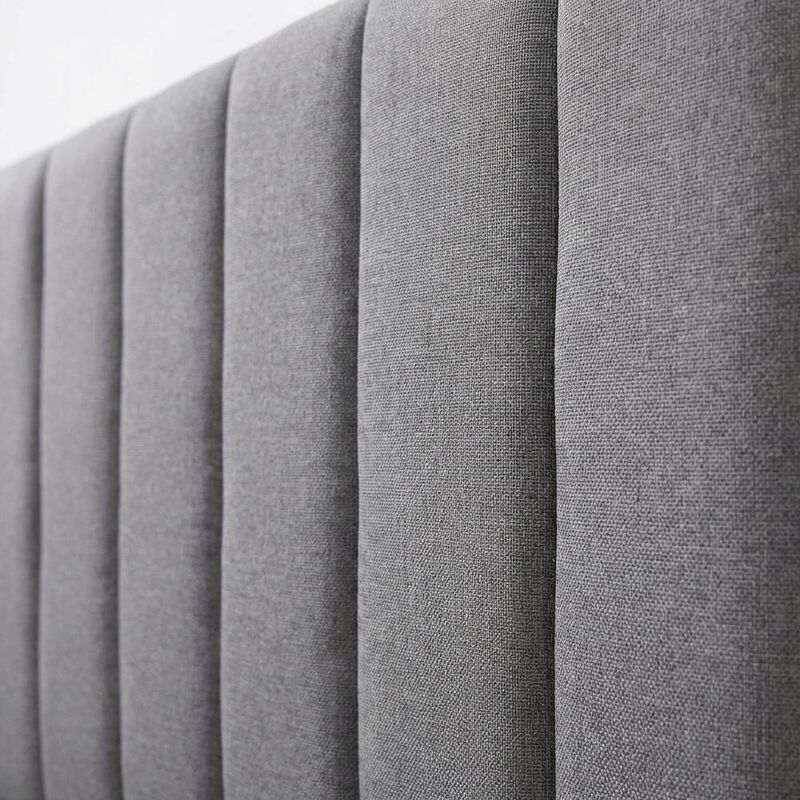 FurniFact Twin Upholstered Headboard with Padded Design for Comfortable Support image number 4