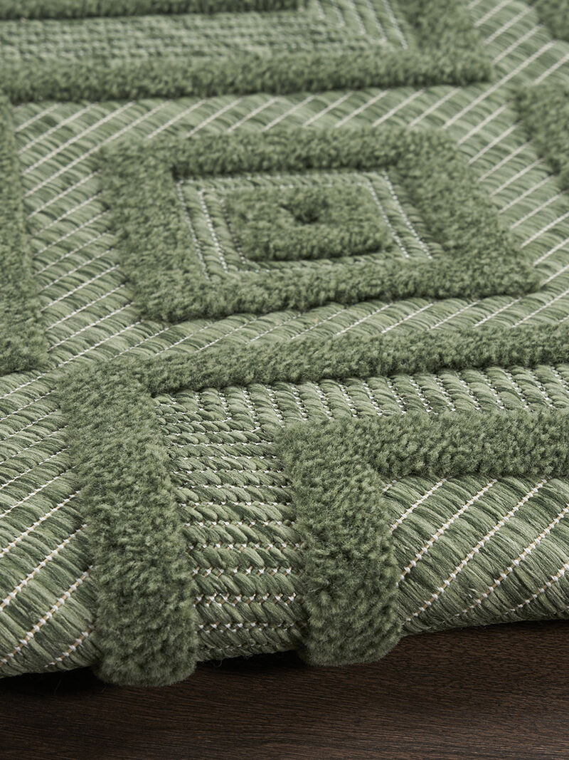 Versatile NRV01 Green 9' x 12' Rug