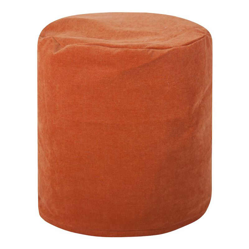 Majestic Home Goods Pouf Villa Orange