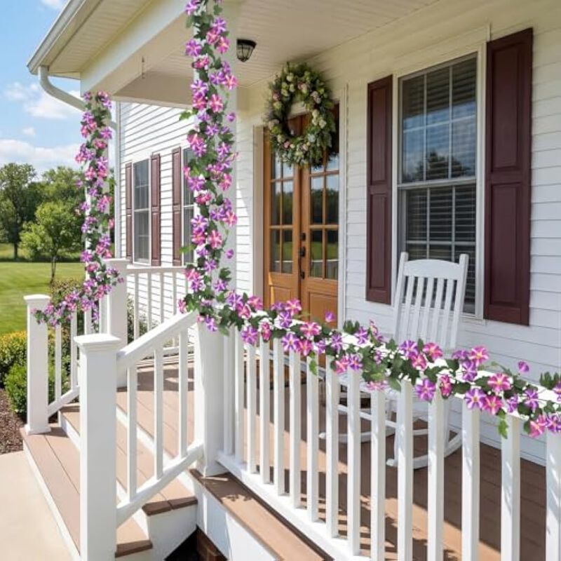 Artificial Hanging Vine Plants UV Resistant Outdoor Garden Porch Decor image number 3