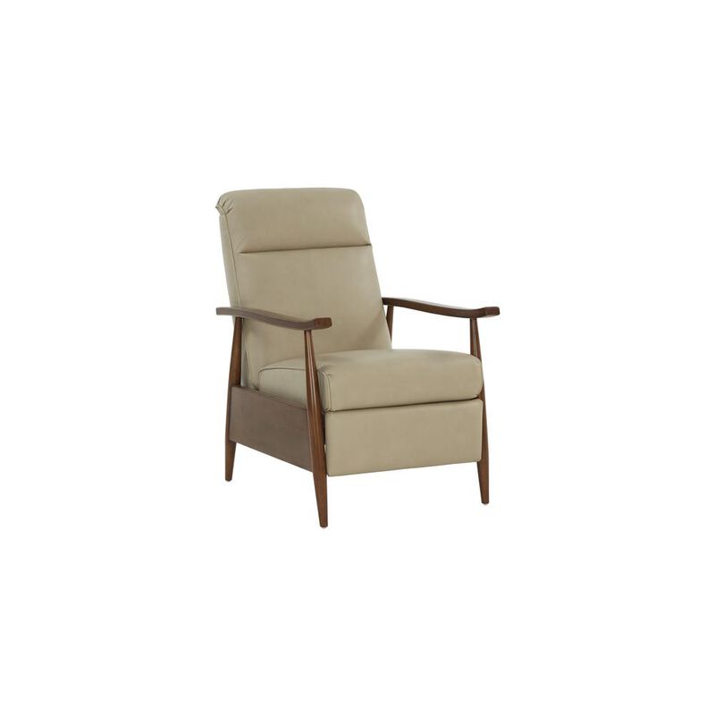 Barcalounger 7-1158 Hampton Push Thru The Arms Recliner, Cream