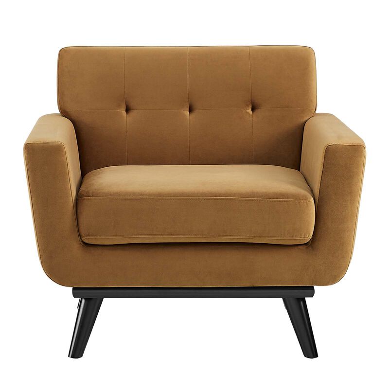 Engage Performance Velvet Armchair image number 6