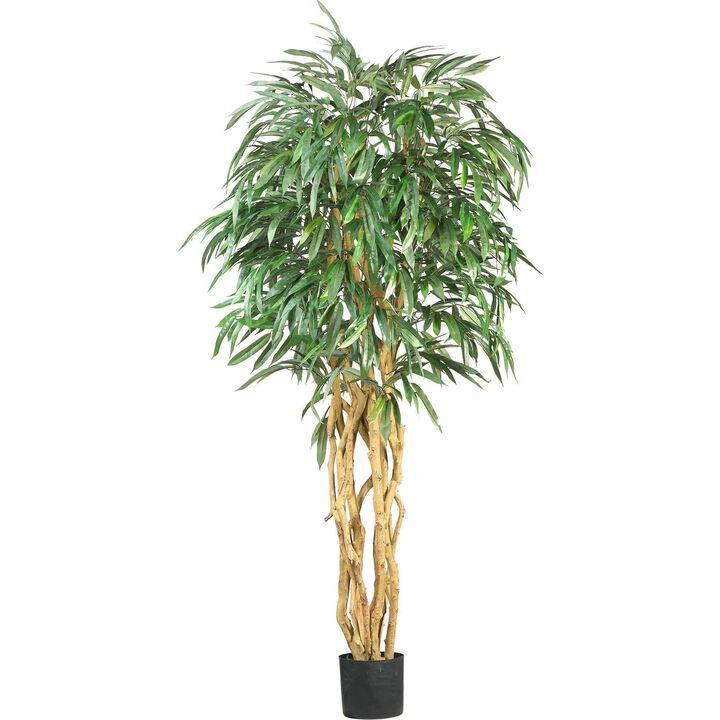 Nearly Natural 6-ft Weeping Ficus Tree w/1,008 Lvs