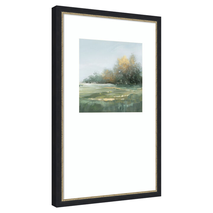 Misty Morning in the Meadow I by PI Studio Wood Framed Wall Art Print