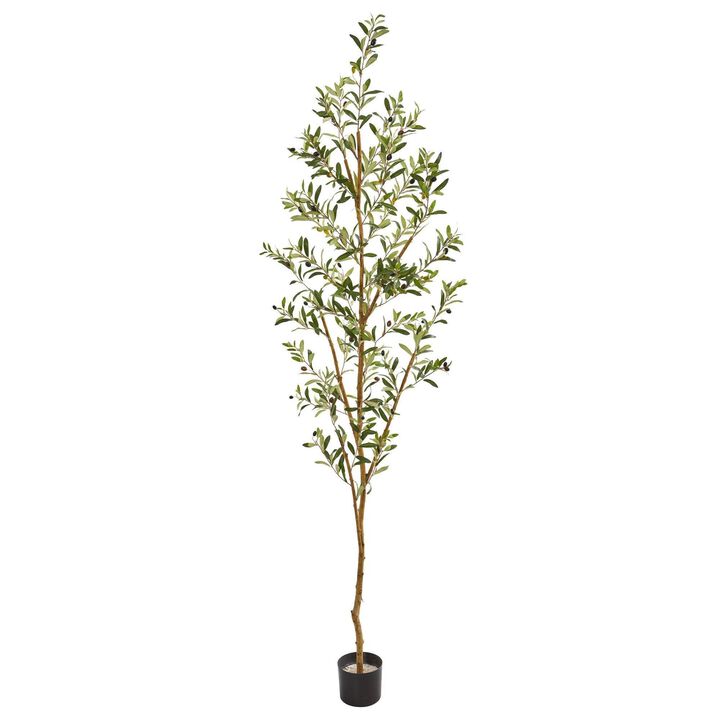 Nearly Natural 82-in Olive Artificial Tree