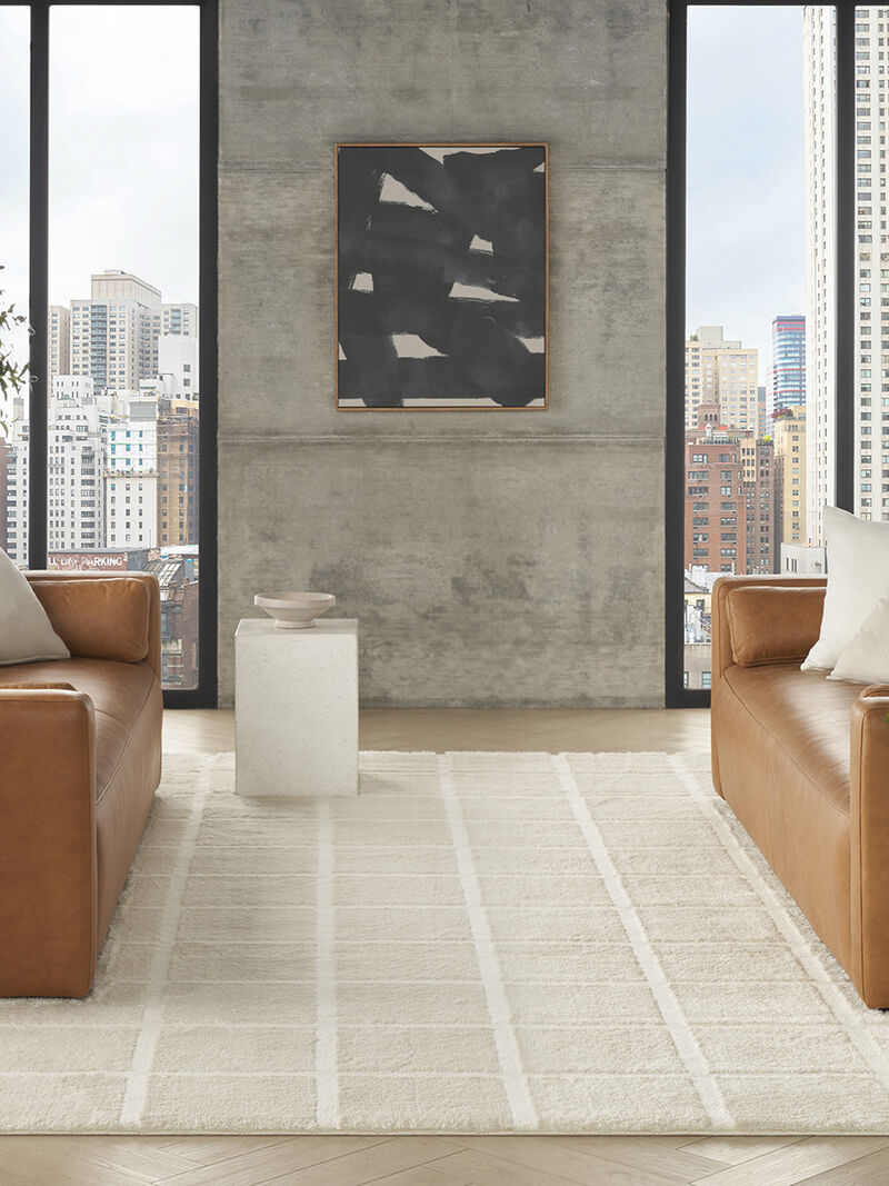 West End Ave WTE01 Ivory 9' x 12' Rug