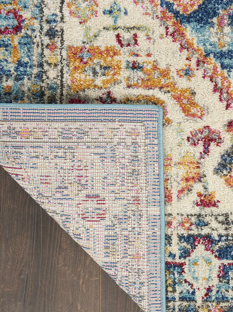 Passion PSN23 Ivory/Light Blue 6'7" x 9'6" Rug image number 2