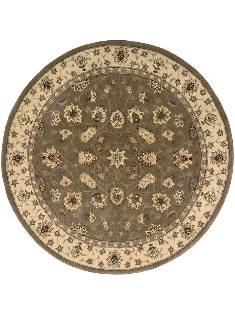 Nourison 2000 2003 Olive 4' x Round Rug image number 0