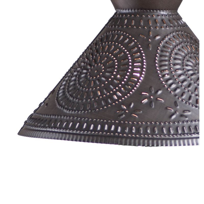Irvins Country Tinware Betsy Ross Shade With Chisel In Kettle Black image number 2