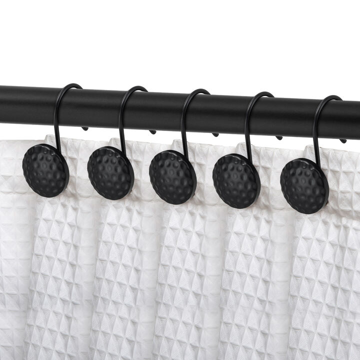 Utopia Alley Rust-Resistant Metal Shower Curtain Hooks, Shower Hooks Hangers for Bathroom, Kitchen Utensils, Curtains, Clothing, Towels etc - Set of 12