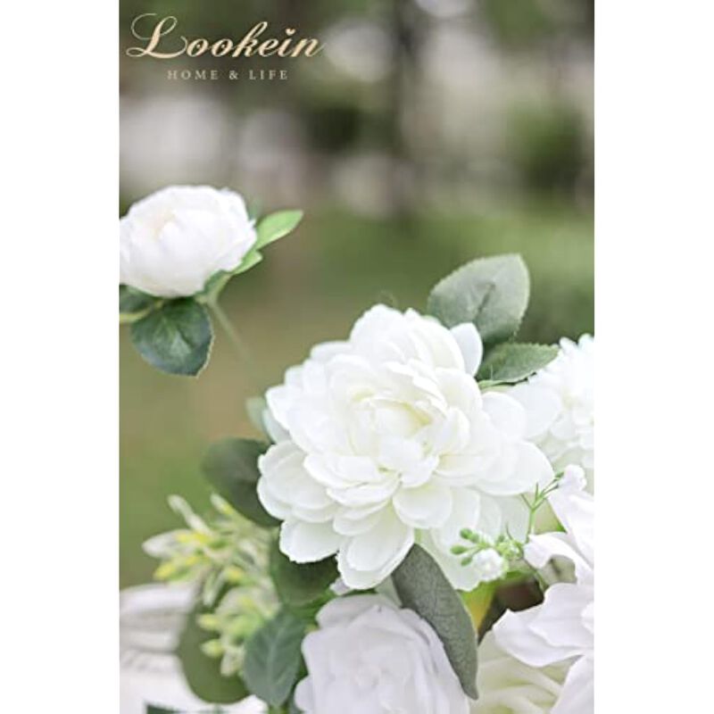 Ivory Artificial Flowers Wedding Centerpiece Decor DIY Bridal image number 3