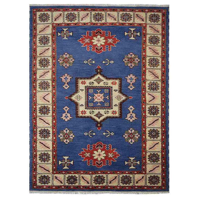RUGSOTIC CARPETS HAND KNOTTED WOOL & SILK ECO-FRIENDLY ORIENTAL AREA RUGS  - Rectangle Shape, Classic Oriental Traditional , Low Pile Handmade Area Rugs (AF0110) image number 0