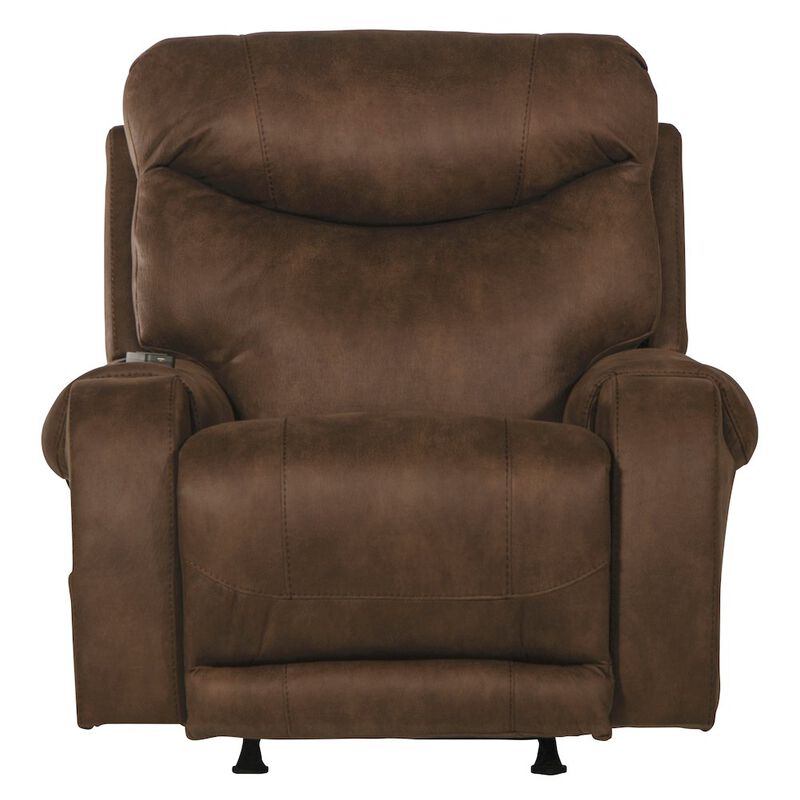 Catnapper Recharger Power Rocker Recliner with Power Adjustable Headrest & Lumbar