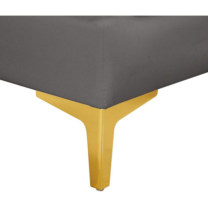 Meridian Furniture Alina Grey Velvet Modular Sofa