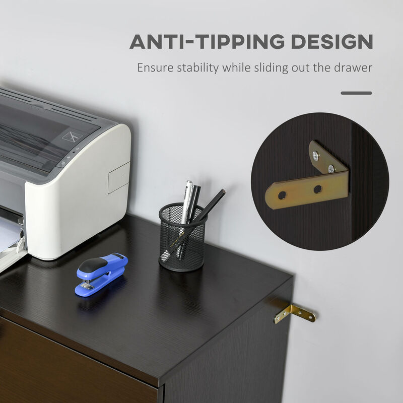 Multi-Drawer File Cabinet for Documents and Office Storage