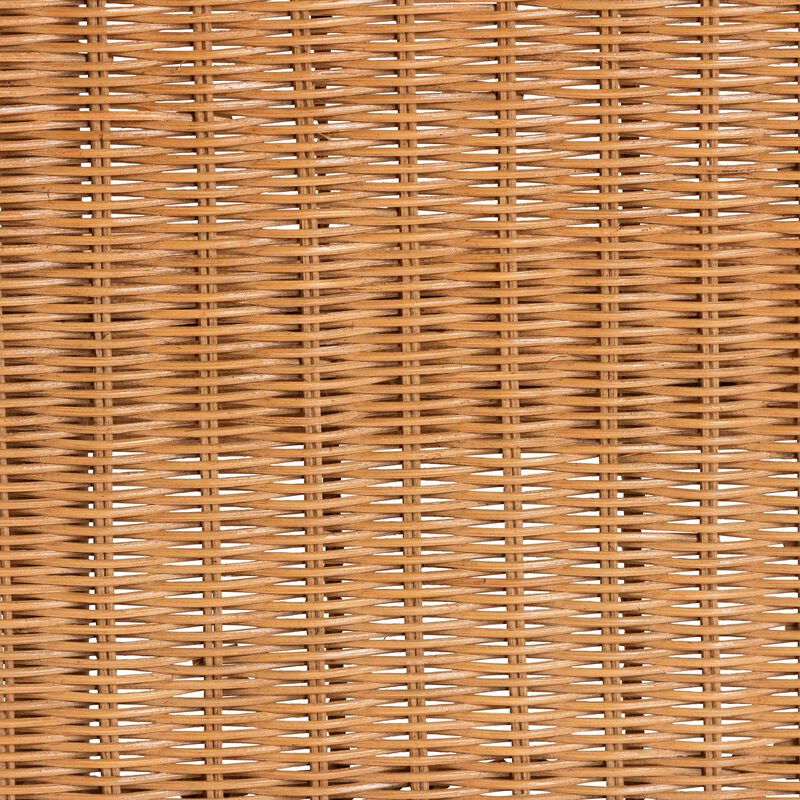 bali & pari Ayala Natural Rattan Accent Bench - Handwoven Wicker Accent Seating with Decorative Apron and Integrated Handles for Living Room, Bedroom, Or Entryway image number 5