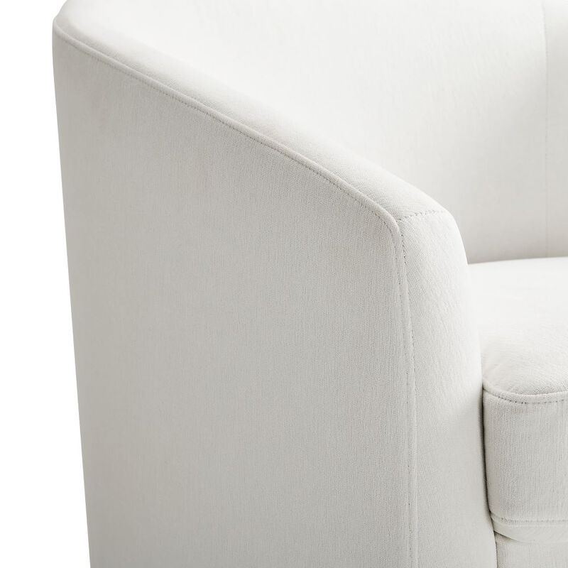 Swivel Barrel Accent Chair, Modern Armchair, 360 Rotation Comfy Bucket Reading Chair for Living Room image number 7