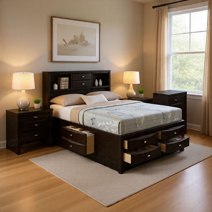 Bedroom Set, 3 Piece Set with 2 Nightstands