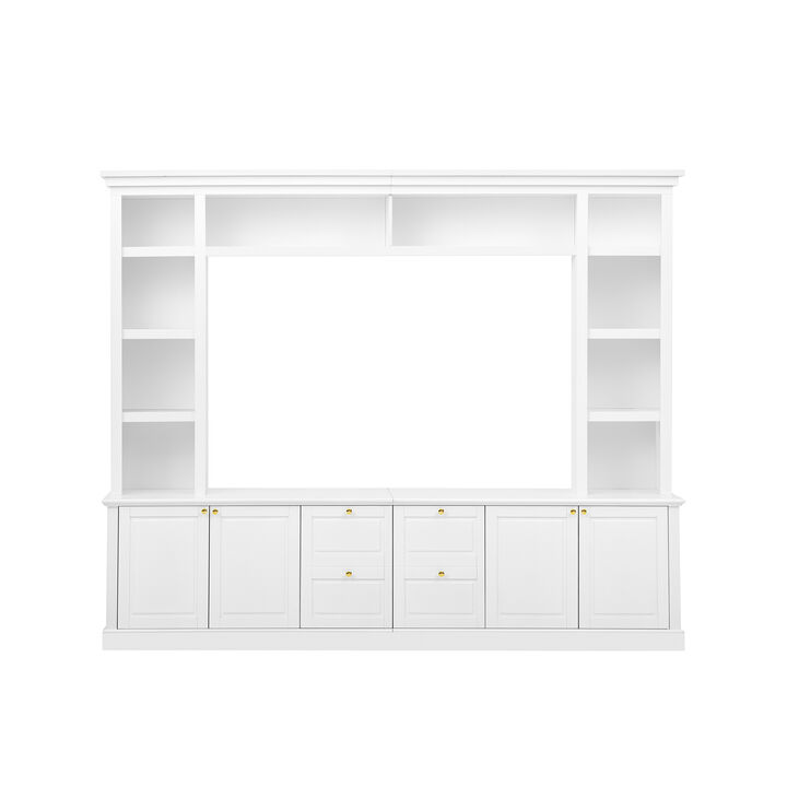 Merax Multifunctional TV Stand for 70" TVs with 3 Adjustable Shelves