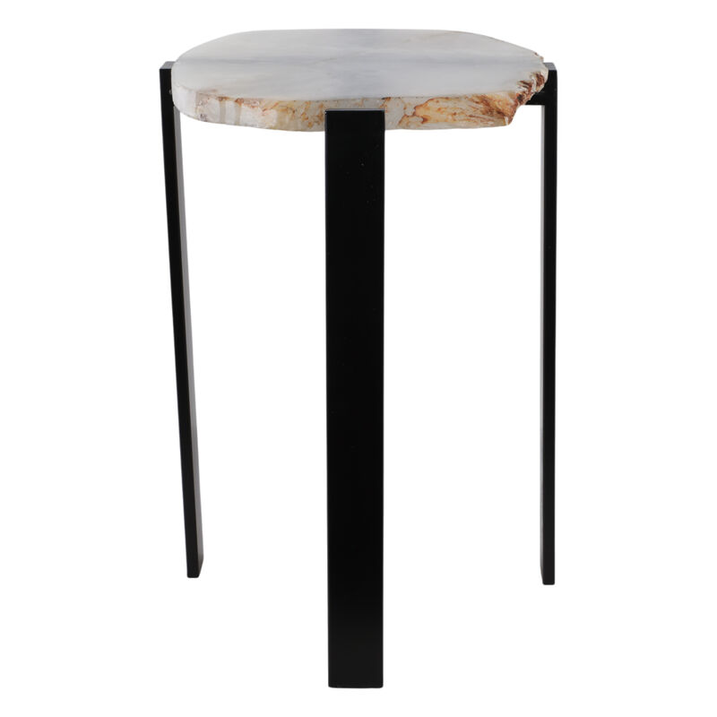 Raw Edge Agate Accent Table image number 2
