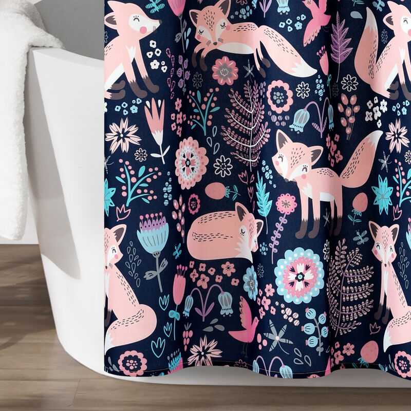 Pixie Fox Shower Curtain image number 4