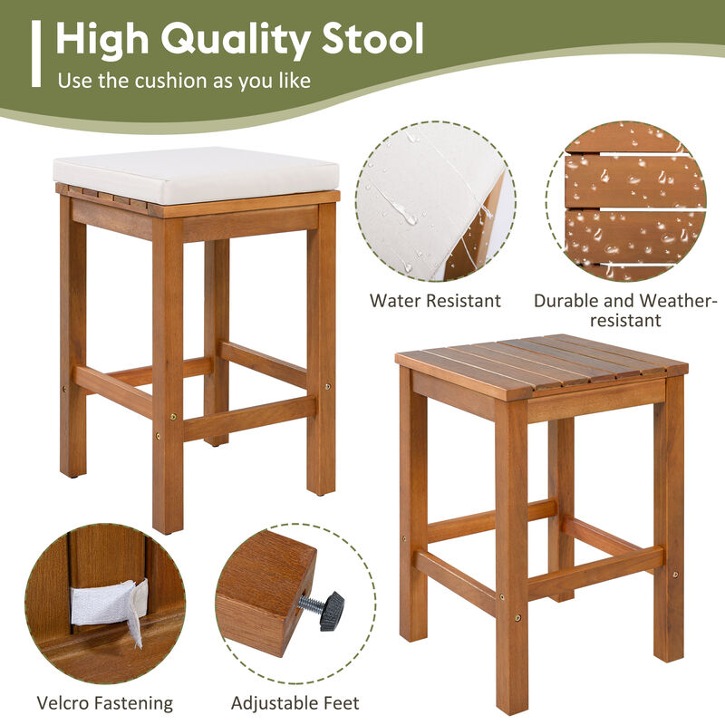Valfdi 5 Piece Outdoor Bar Set image number 2