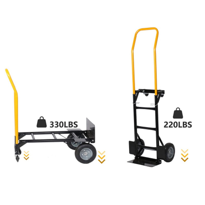 Streamdale 2-Wheel & 4-Wheel Convertible Hand Truck (330 Lbs) image number 5
