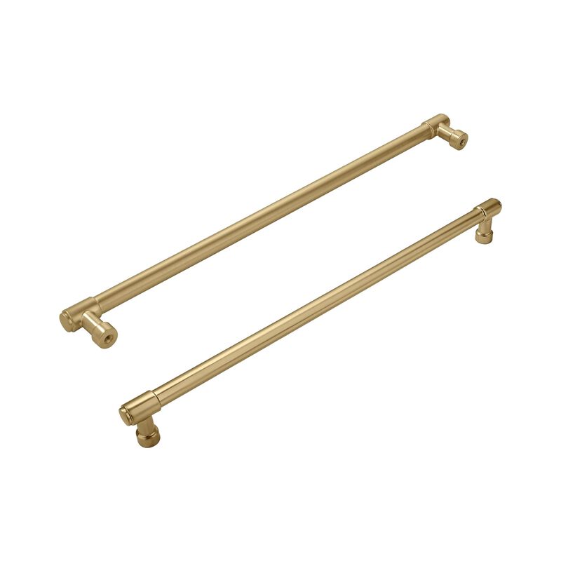 ZAUYX Solid Heavy Duty Jasper Pulls 2 Pack Gold Cabinet Pulls 12 Inch Hole Centers for Kitchen Cupboard Handles Modern Drawer Pu