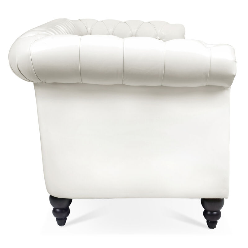 Rolled Arm Chesterfield 3 Seater Sofa image number 4