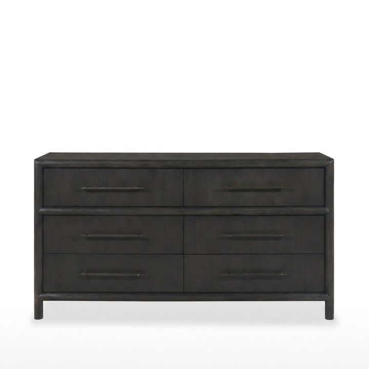 Dorsey Six Drawer Dresser in Basalt Grey