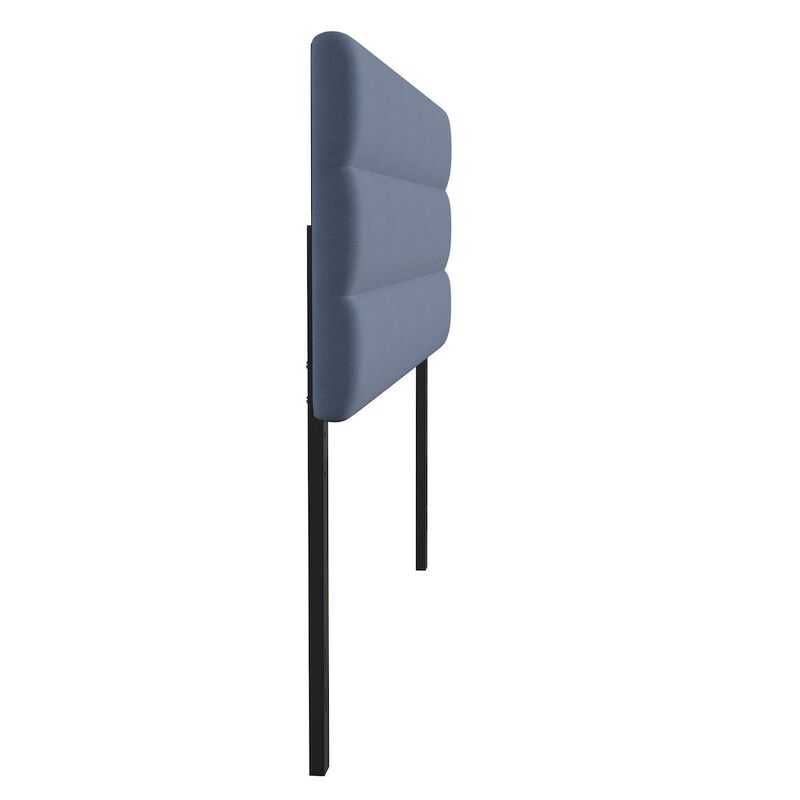 Flash Furniture King Channel Stitched Fabric Upholstered Headboard, from 44.5" to 57.25" - Blue image number 3