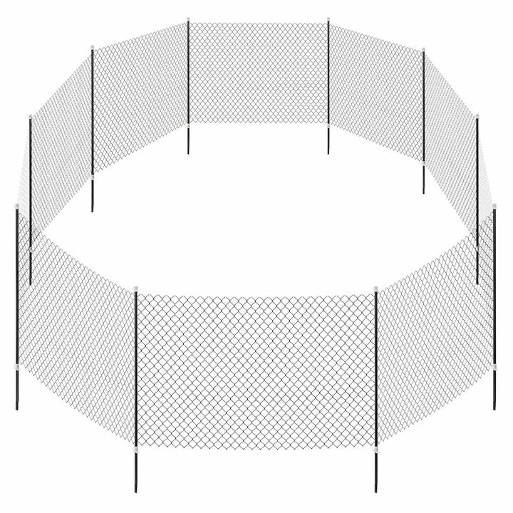 TRIXIE Portable Pet Fence, Mesh Dog Playpen, Outdoor Camping Fence, Easy to Transport