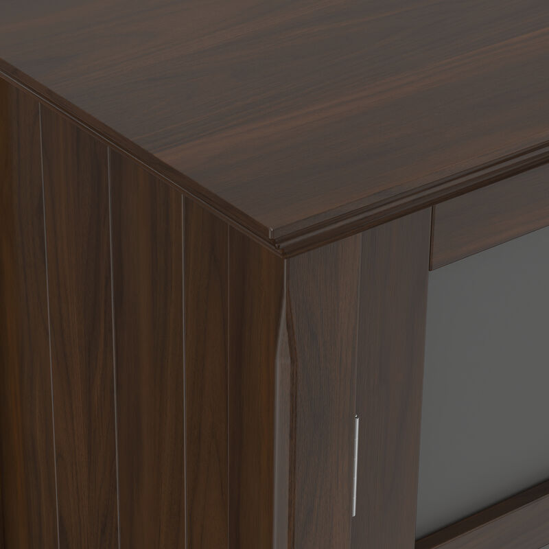 Acadian 39 inch Wide Solid Wood Transitional Storage Cabinet in Brunette Brown image number 7