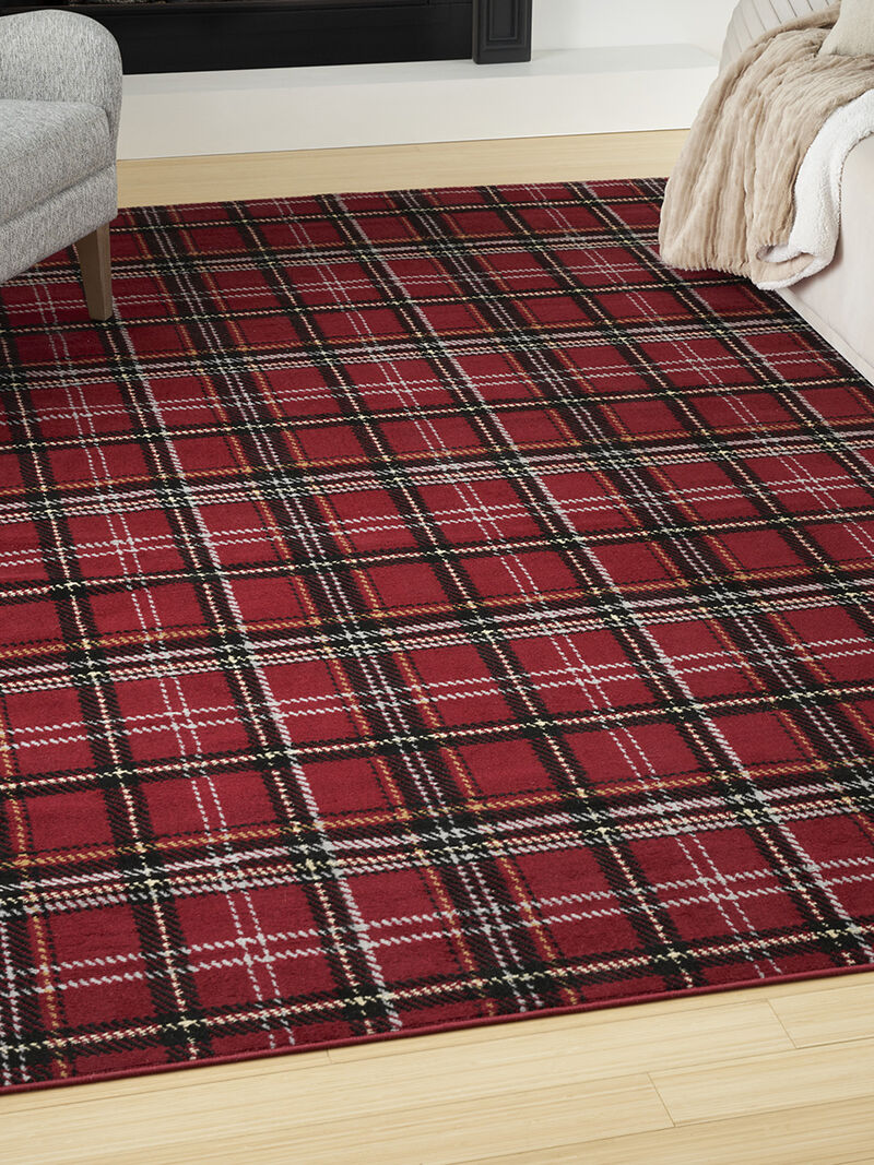 Grafix GRF03 Red 7'10" x 9'10" Rug