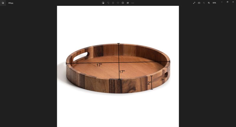 Round Serving Tray -17