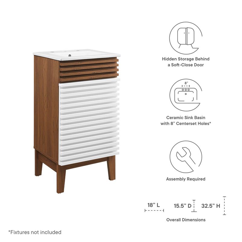 Render 18" Bathroom Vanity Cabinet image number 6