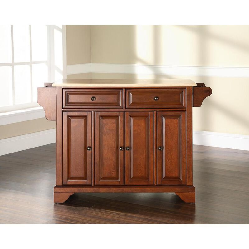 Lafayette Wood Top Full Size Kitchen Island/Cart