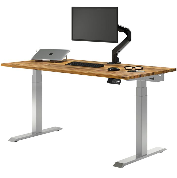 Desky Dual Hardwood Sit Stand Desk