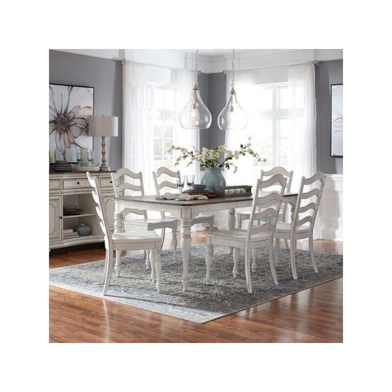 Liberty Furniture 7 Piece Leg Table Dining Room Set with 6 Ladder Back Chairs image number 1