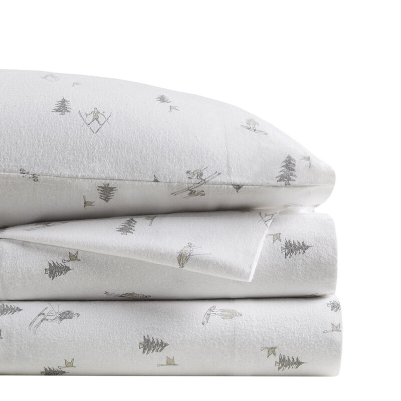Gracie Mills Persephone 4-Peice Cotton Flannel Sheet Set
