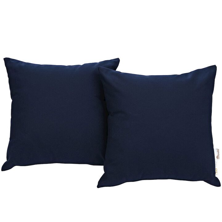 Summon 2 Piece Outdoor Patio Sunbrella Pillow Set