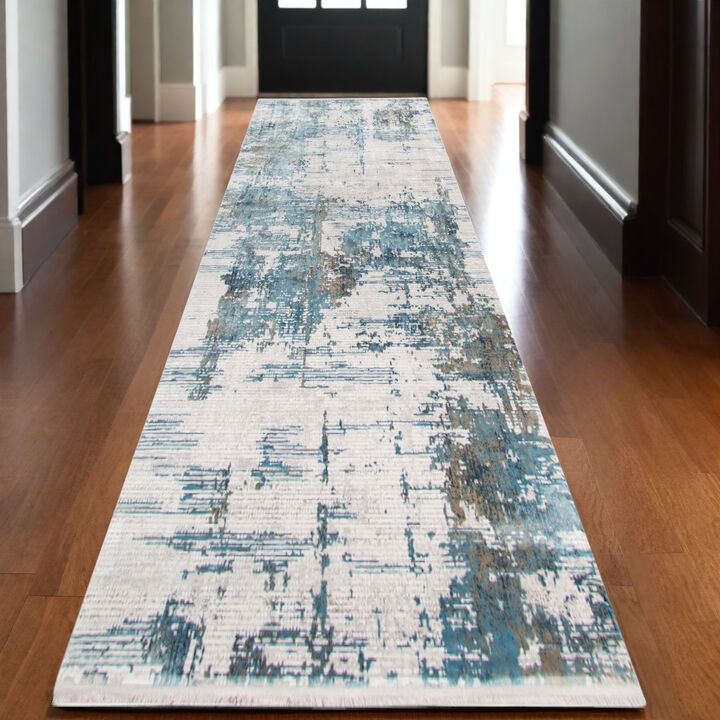 HomeRoots Oriental Hand Woven Area Rug With Fringe