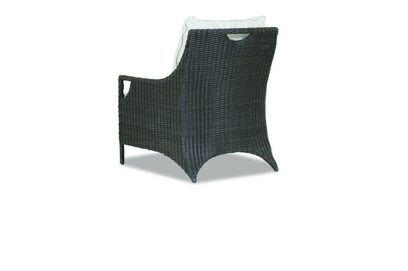 Lagos Club Chair in Cast Silver, No Welt