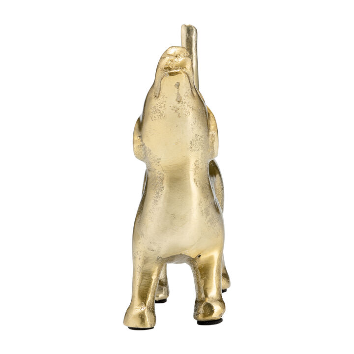 Metal Deco Howling Dog
