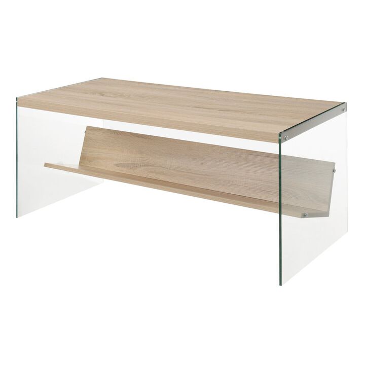 Convience Concept, Inc. SoHo Glass Coffee Table with Shelf