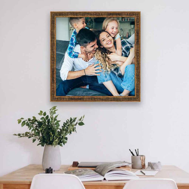 Rustic Gold Square Picture Frame